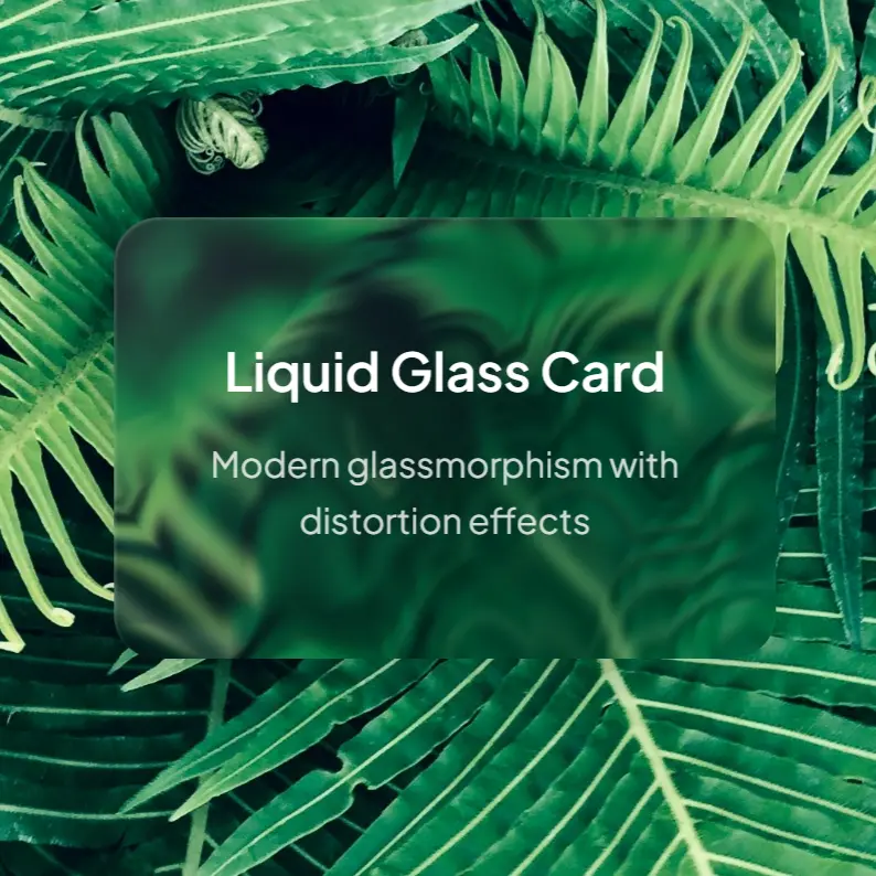 Liquid Glass Card Preview