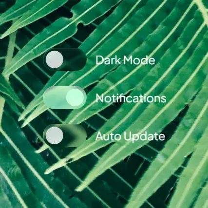 Liquid Glass Toggle Preview