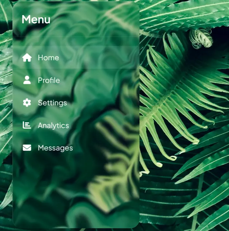 Liquid Glass Sidebar Preview
